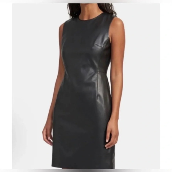 House of Harlow 1960 Faux Leather Dress NWT Sz M MSRP $189 Revolve Brand - Picture 1 of 13